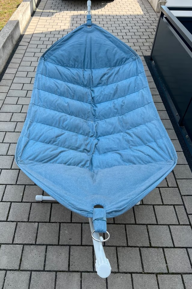 Fatboy Haeddemock SuperB steel blue mit lightgrey Gestell