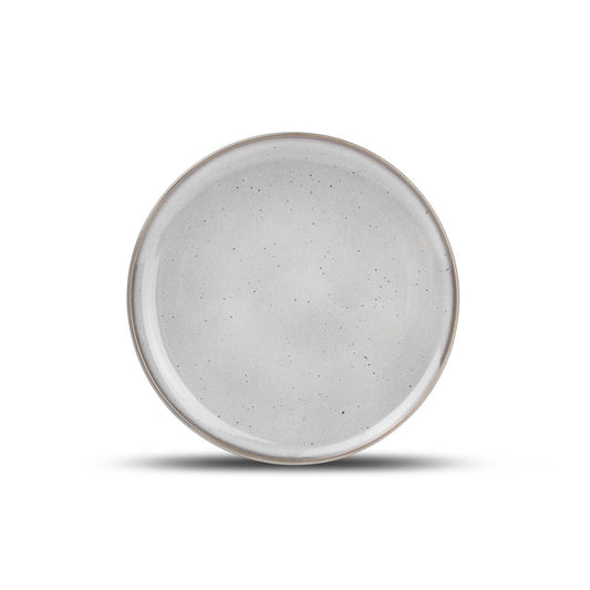 Salt and Pepper Plate 25cm grey Freckles