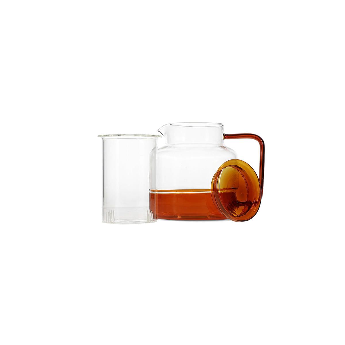 ONA Teekanne 95cl mit Glasfilter amber Liv