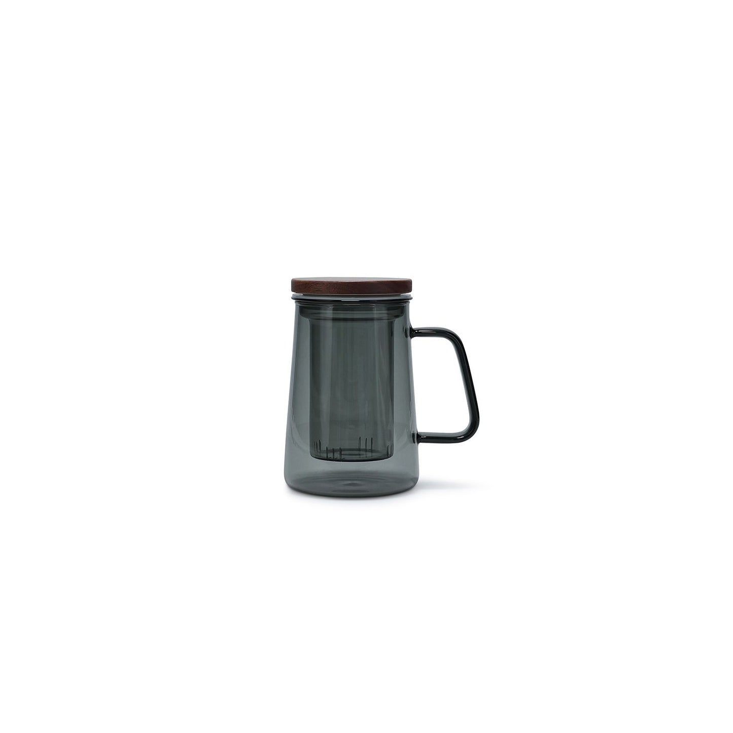 S+P ONA Becher 58cl mit Glasfilter und Deckel grau Luma