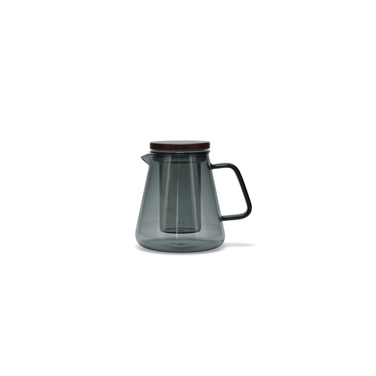 S+P Teekanne 93cl mit Glasfilter und Deckel grau Luma