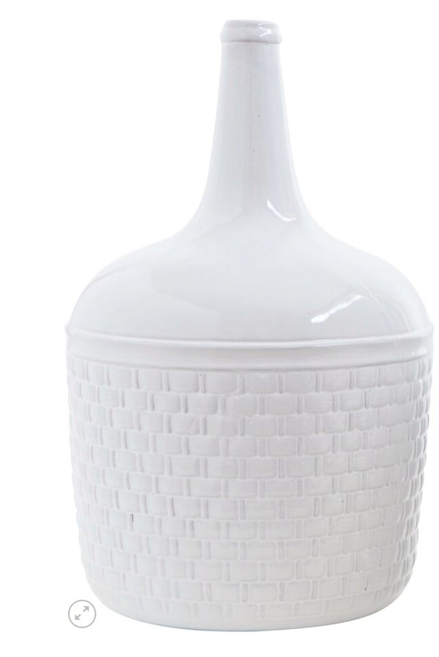Bloomingville Gatherings Vase White Steingut 30x48
