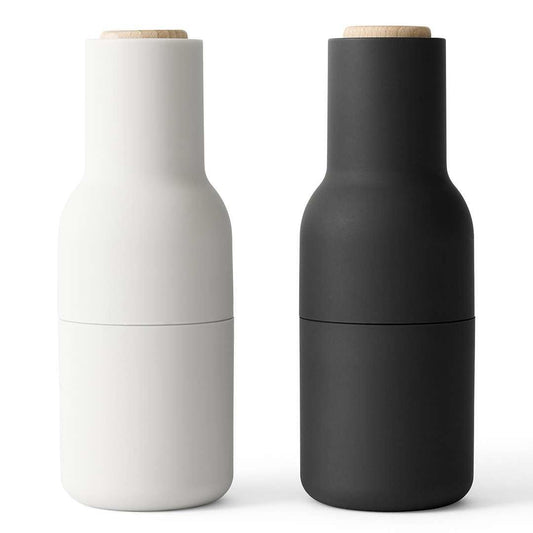 Audo bottle grinder ash carbon mit Holzdeckel