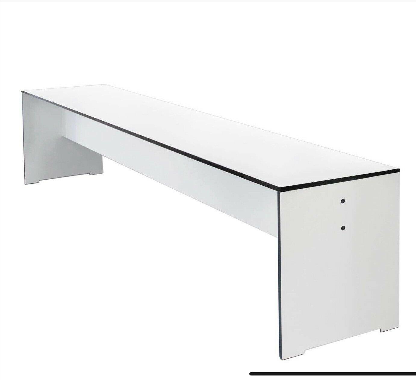 Conmoto Riva Bank weiß mit Polster 220cm