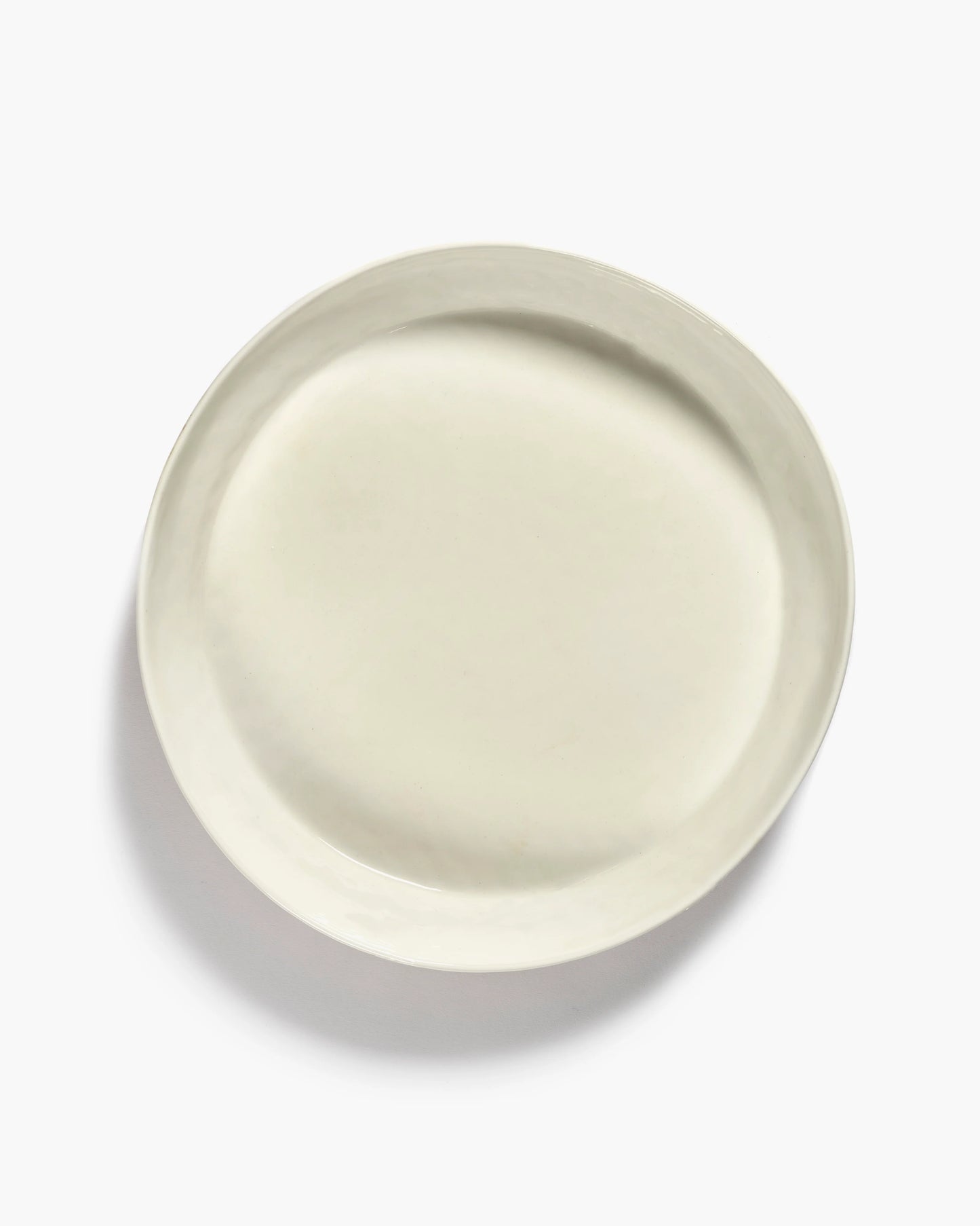 Serax Servierplatte M weiss - rote Streifen Feast