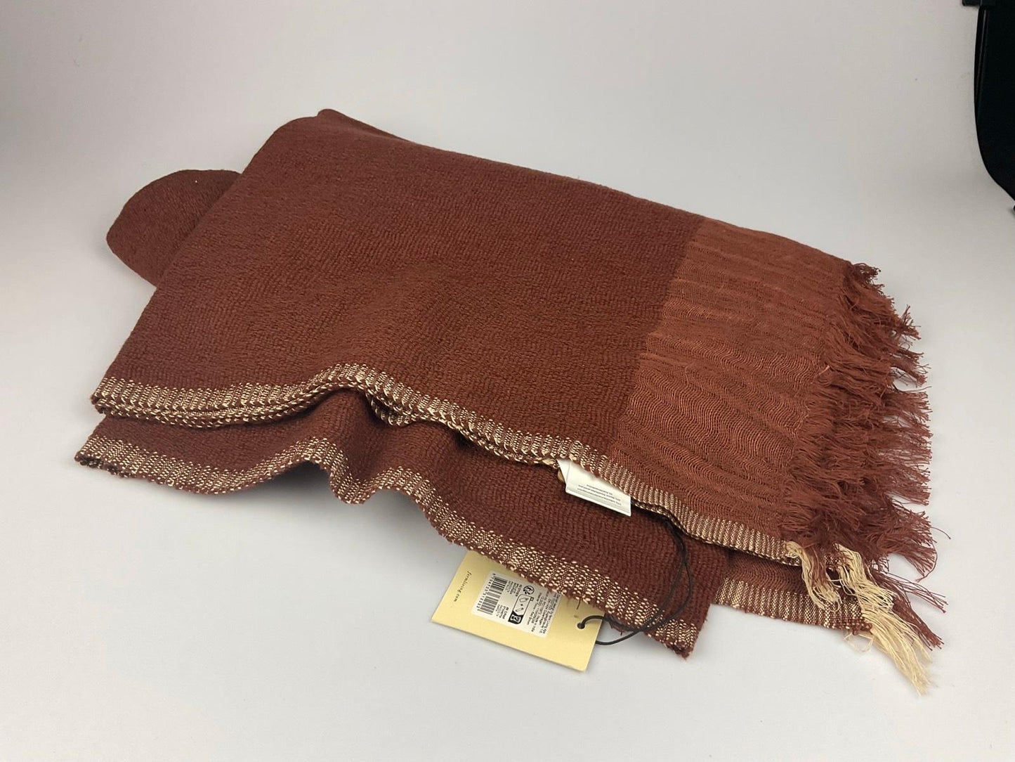 Ferm Living Weaver Throw red brown