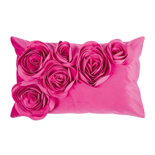 Pad Kissenhülle Floral 30x50cm hot pink