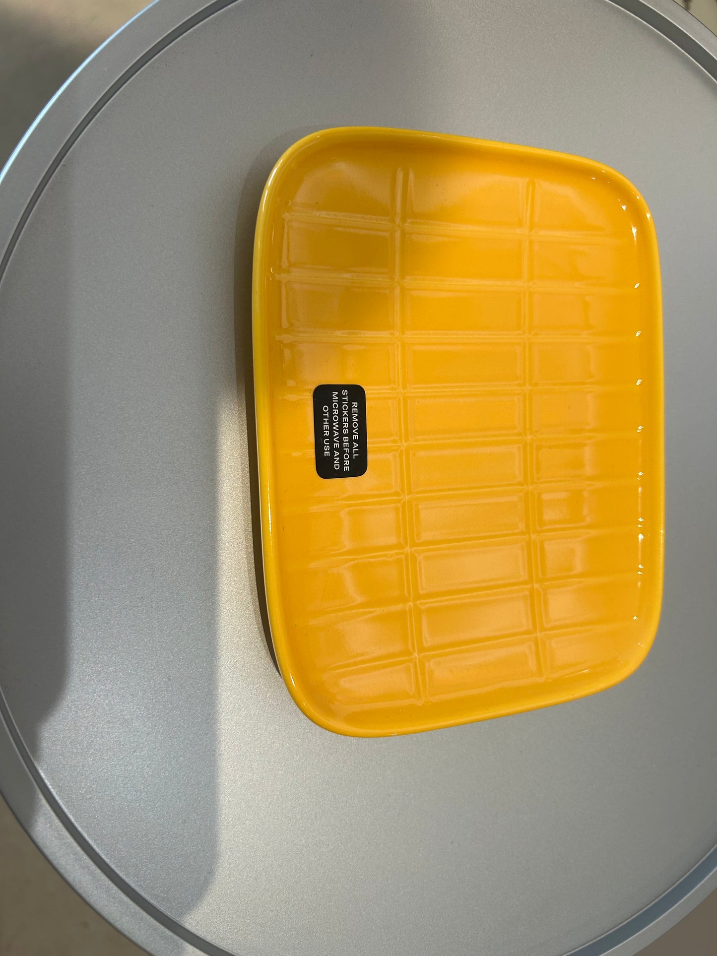 Marimekko TIILISKIVI PLATE 15X12 CM saffron yellow