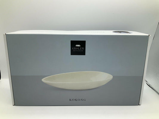 Kähler Kokong Dish L 25 weiss
