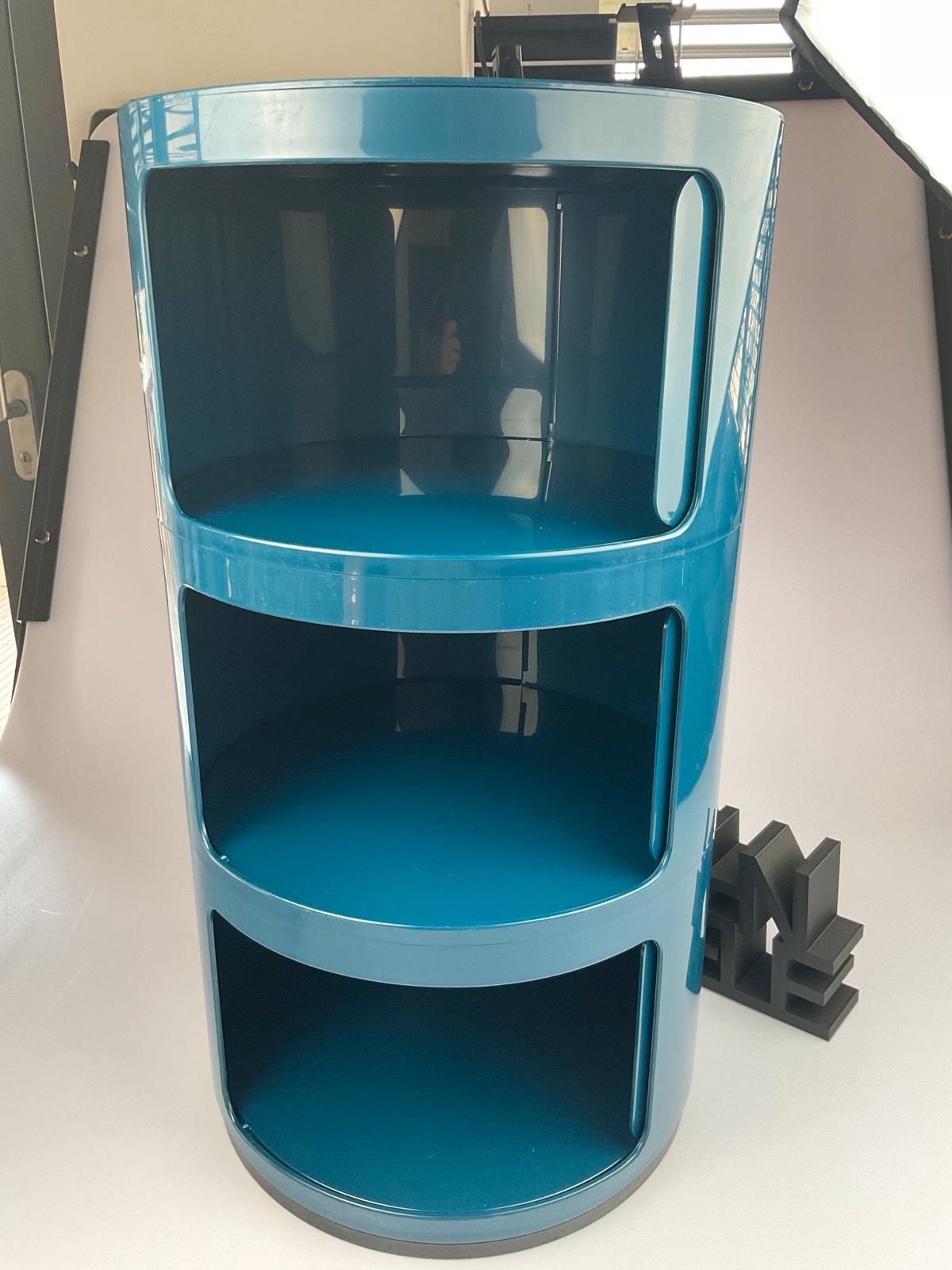 Kartell Componibili blau 3 er