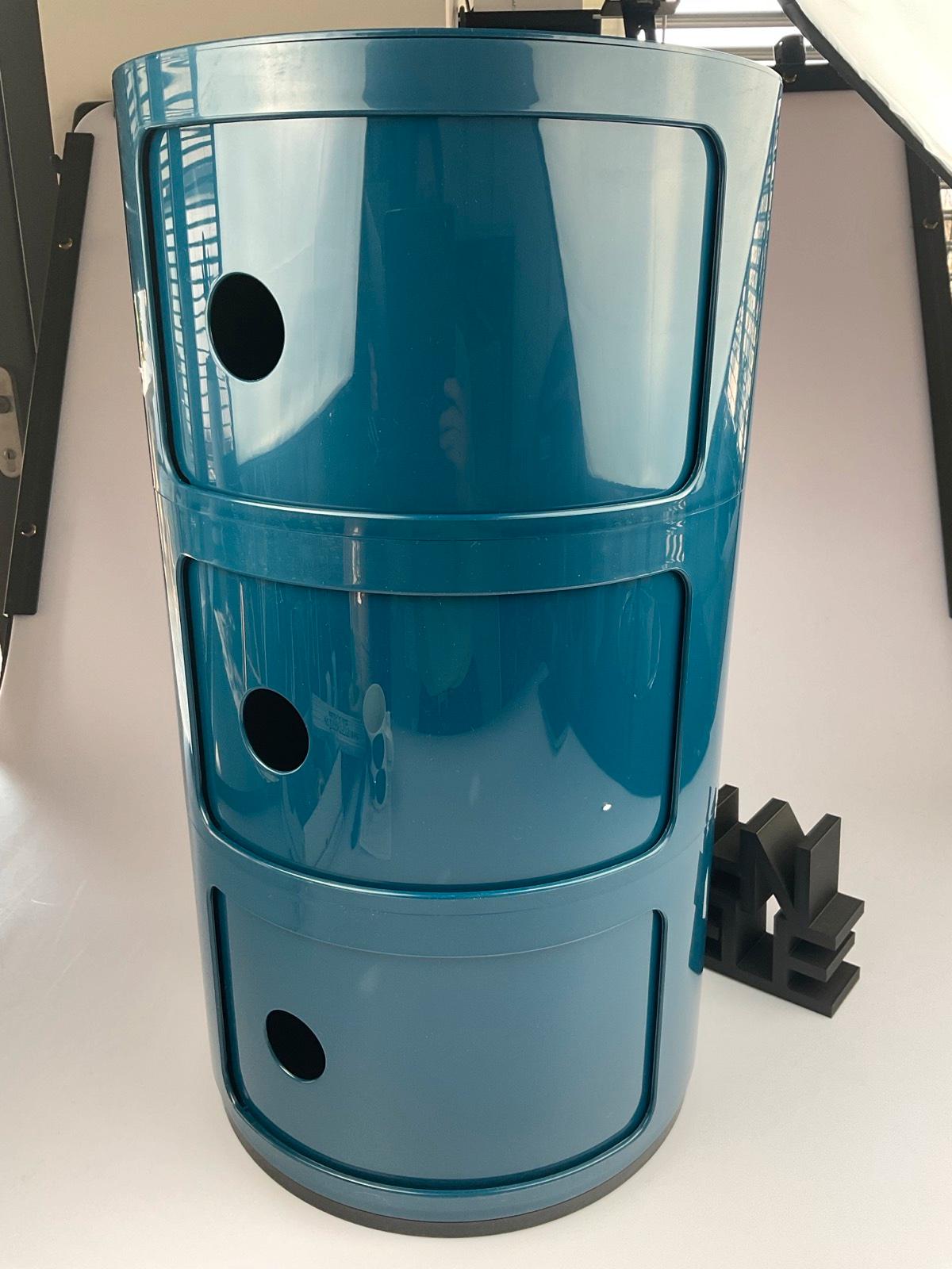 Kartell Componibili blau 3 er