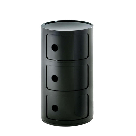 Kartell Componibili schwarz 3 er