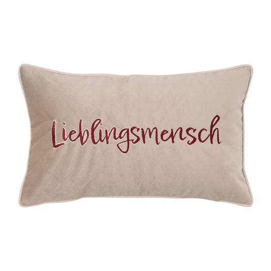 Pad Kissenhülle Letters Liebling beige 30x50cm