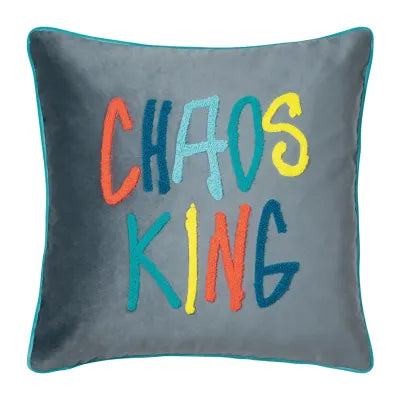 PAD LETTERS Kissenhülle Chaosking-grey, 40 x 40 cm