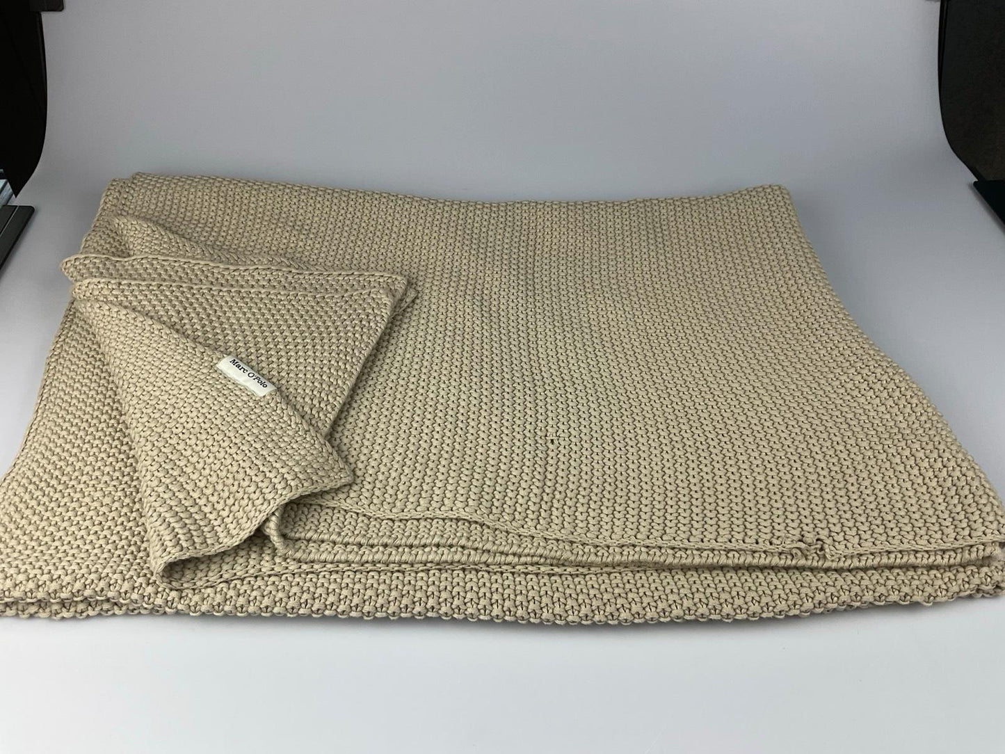 Marc O Polo Nordic Knit Plaid oatmeal
