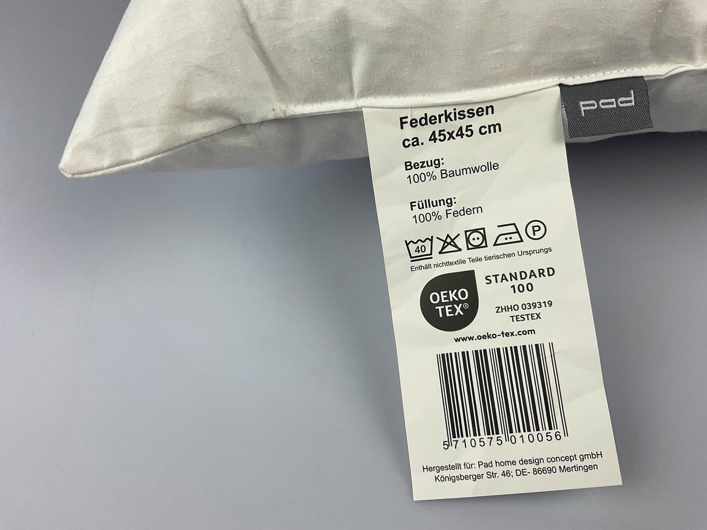 Pad Federfüllung 45x45 cm