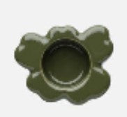 Marimekko UNIKKO TEA LIGHT HOLDER 10X3CM dusty green