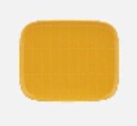 Marimekko TIILISKIVI PLATE 15X12 CM saffron yellow