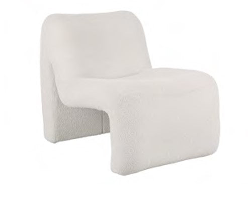 Wohnseele Stuhl / Sessel Fuerza Teddy Curl weiß