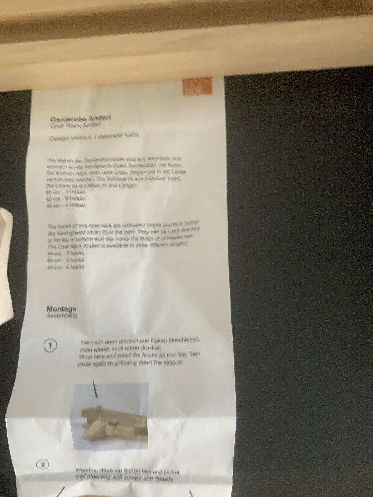 Side by Side Garderobe Anderl Länge 85cm