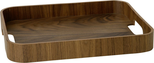IHR WOODEN TRAY brown Holztablett  L 25,5 x B 28 x H 5 cm