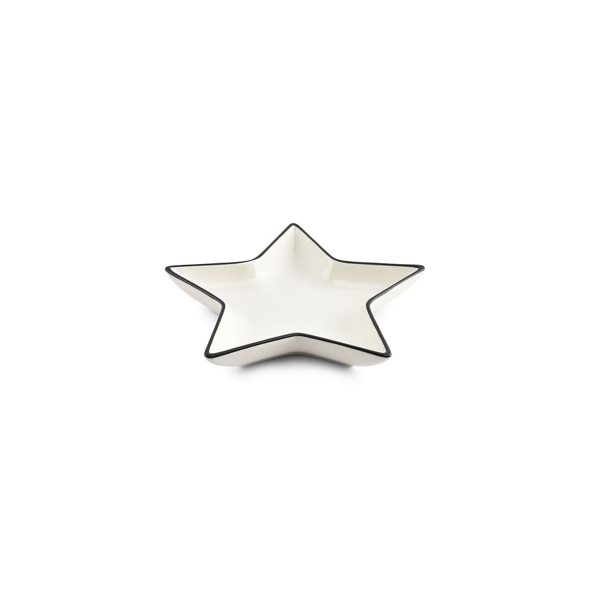ONA Schüssel BOWL 15XH3CM STAR WHITE NERO Stern