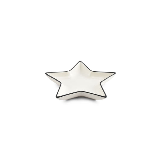 ONA Schüssel BOWL 15XH3CM STAR WHITE NERO Stern