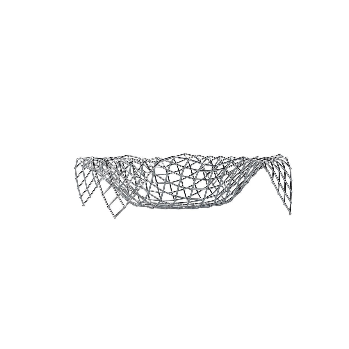 ONA Drahtkorb WIRE BASKET 32X32XH7,5CM CHROME ALBUM