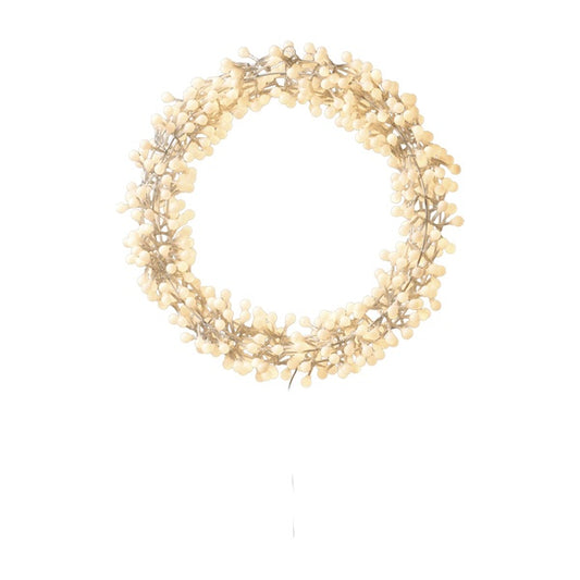 Wohnseele ES LED Kranz Metall/Sunny 40cm beige
