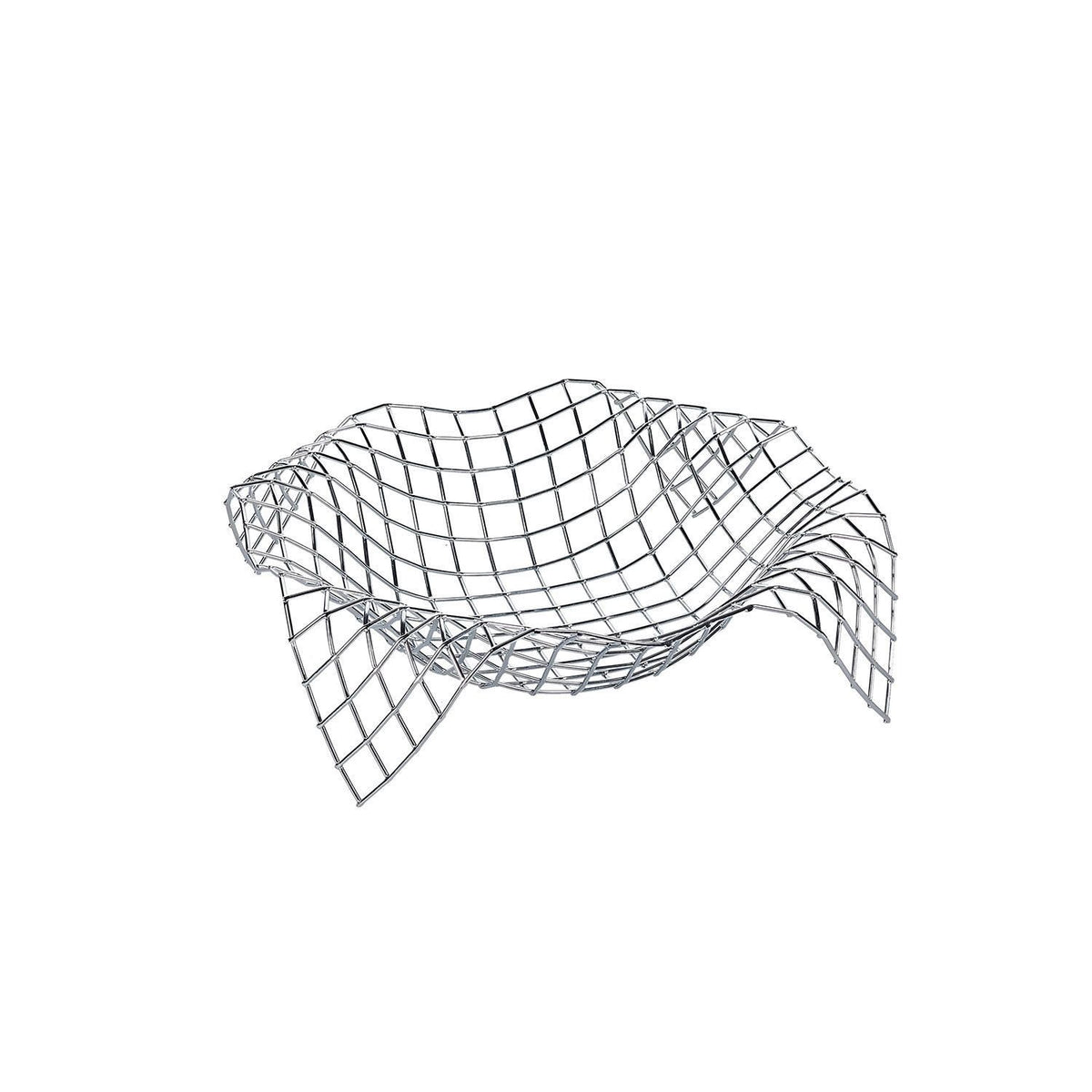 ONA Drahtkorb WIRE BASKET 32X32XH7,5CM CHROME ALBUM