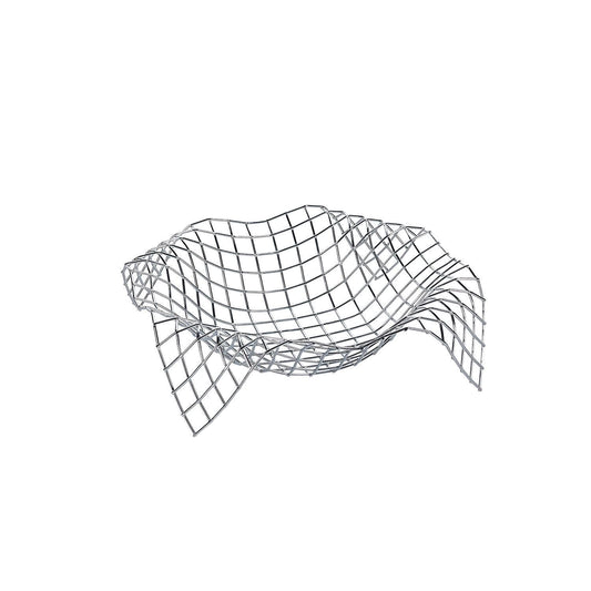 ONA Drahtkorb WIRE BASKET 32X32XH7,5CM CHROME ALBUM