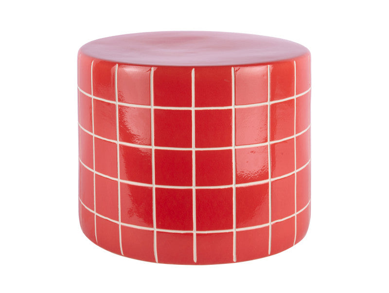 Present Time Side Table Retro Tiles Low Beistelltisch Fliesentisch