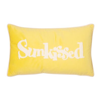 PAD LETTERS Kissenhülle SUNKISSED, white-light yellow, 30 x 50 cm